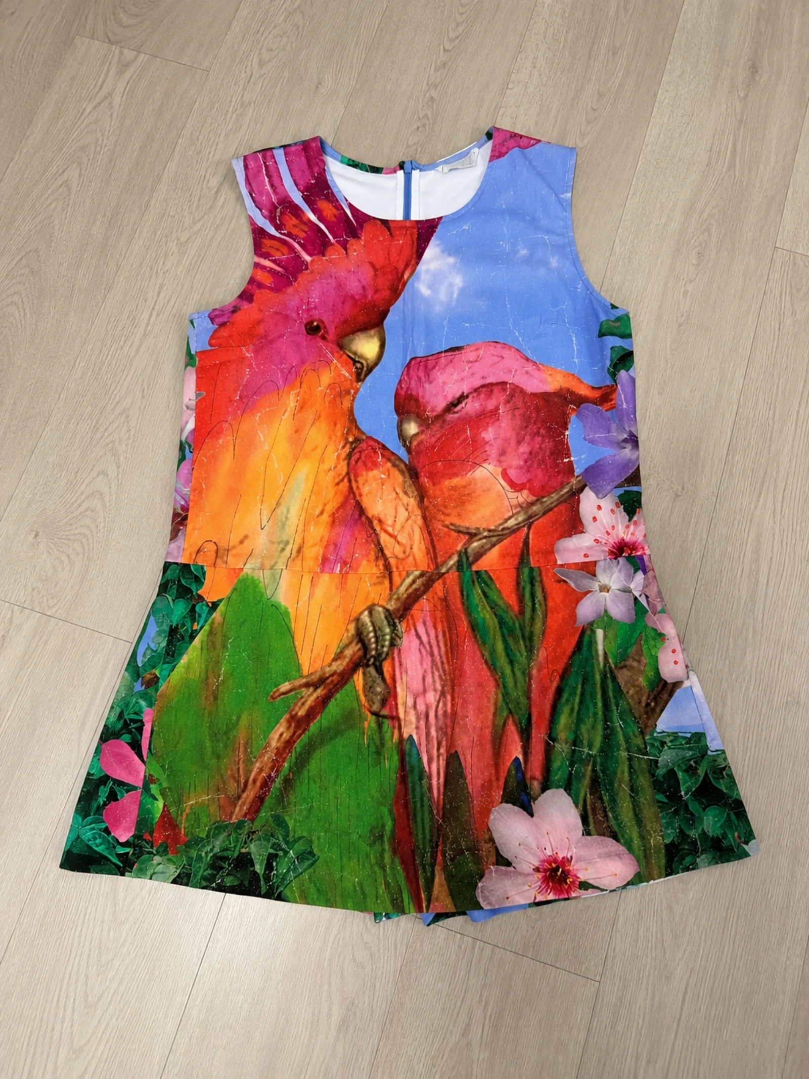 Desigual Pichi Tropical Loros Falda-Pantalón Talla L
